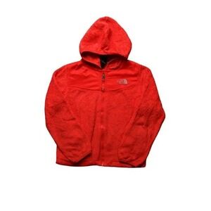 The North Face Toddler Oso Hoodie Red Full Zip High Pile Fleece Jacket 4T